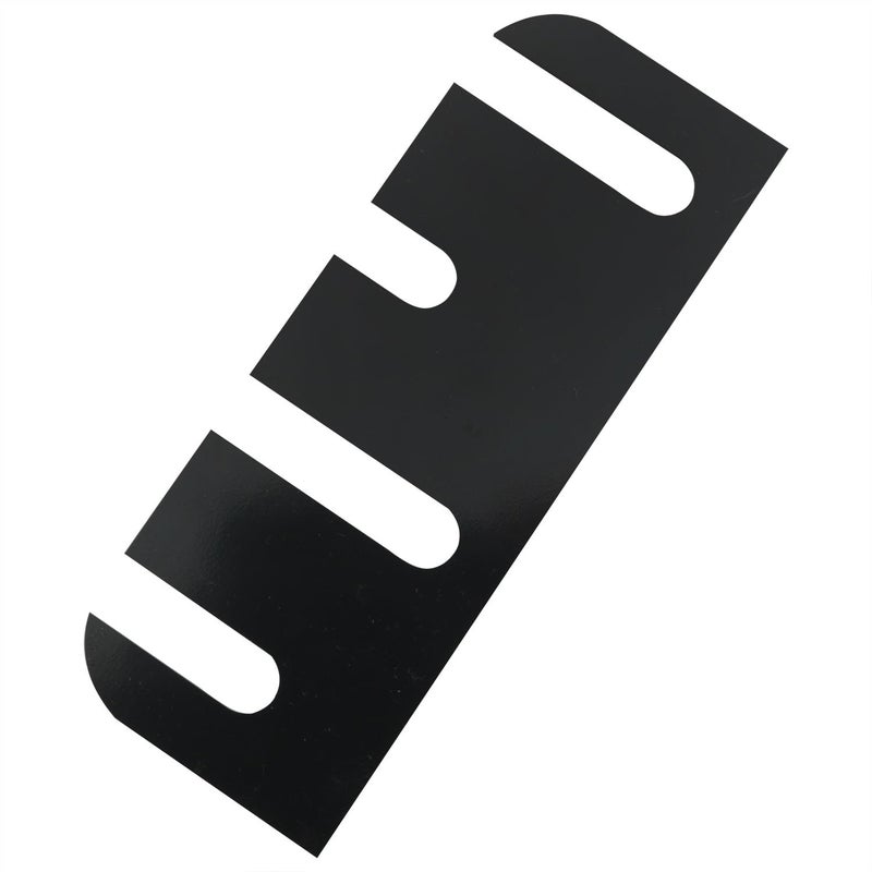 CHENJIN 10PCS 4 Inch Plastic Door Hinge Shims 38.4x101.6x1mm Door Alignment Fixing Metal Plates for Repair Kits Black - Image 3